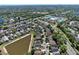 Here's an aerial view of homes in the community conveniently located near a school and pond at 12613 Maribou Cir, Orlando, FL 32828