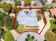 Expansive aerial view of the home surrounded by mature trees and lush landscaping at 257 Donegal Ct, Altamonte Springs, FL 32714