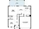 First floor plan featuring an open concept kitchen, Gathering room, flex room, and a two-car garage at 3087 Somerset Park Dr, Orlando, FL 32824