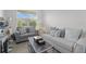 Comfortable living room featuring plush seating, a modern coffee table, and plenty of natural light at 3087 Somerset Park Dr, Orlando, FL 32824