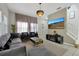 Comfortable living room with a large television and contemporary furnishings at 4500 Alberto Cir, Kissimmee, FL 34746