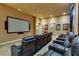 Private theater room with plush reclining seats, a large screen, and cozy atmosphere for movie nights at 4500 Alberto Cir, Kissimmee, FL 34746