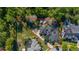 Aerial view showcasing property lines and surrounding landscaping, providing a sense of privacy and space at 115 Ellington Pl, Oviedo, FL 32765