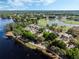 Gorgeous aerial view of the neighborhood with water and golf views from the community at 1188 Brampton Pl, Lake Mary, FL 32746
