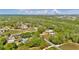 Birds-eye view of the neighborhood with lush, mature trees surrounding the homes at 245 Country Circle E Dr, Port Orange, FL 32128