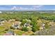 Aerial view of a neighborhood featuring various homes surrounded by dense green foliage at 245 Country Circle E Dr, Port Orange, FL 32128