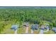 Aerial view showcasing the property's location surrounded by lush greenery and a tranquil environment at 3394 Hawkin Dr, Kissimmee, FL 34746
