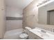 Bathroom with tub and shower combination and a modern vanity at 5206 Cortez Dr, Orlando, FL 32808