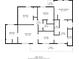Detailed floor plan of the home showcasing the layout of the rooms and dimensions at 5206 Cortez Dr, Orlando, FL 32808
