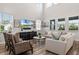 Bright living room featuring hardwood floors and comfortable seating at 6439 Trailblaze Bnd, St Cloud, FL 34771