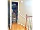 This walk in closet is spacious, and well designed with shelving for optimal storage at 6575 Time Square Ave # 101, Orlando, FL 32835