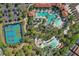 Community amenities include a pool, a tennis court, green spaces, and a parking lot for residents and guests at 1158 Oak Bluff Dr, Davenport, FL 33837
