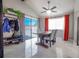 Well-lit dining area with sliding glass doors and comfortable seating at 140 Pinesong Dr, Casselberry, FL 32707
