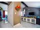 Open-concept living area with a vaulted ceiling and decor at 140 Pinesong Dr, Casselberry, FL 32707