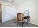 Office space featuring a desk, rolling chair, and closet for storage at 14432 Orchid Island Dr, Orlando, FL 32827