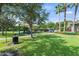 Community playground area with a shaded playset and lush green grass, perfect for outdoor fun at 1628 Thetford Cir, Orlando, FL 32824