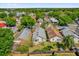 Bird's eye view of homes and streets surrounded by trees in a residential area at 205 Twisting Trl, Orlando, FL 32825