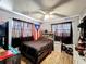 Comfortable bedroom featuring a ceiling fan and natural light at 2342 Linda St, Lake Wales, FL 33898