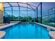 Enclosed pool area with a clear blue pool, patio area and a secure fence for safety, perfect for relaxation and leisure at 2805 Bookmark Dr, Kissimmee, FL 34746