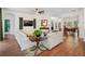 Spacious living room with hardwood floors and plenty of natural light at 3616 Deer Oak Cir, Oviedo, FL 32766
