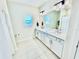 Bathroom with double sink vanity and tile flooring at 4512 Cutwater Dr, Orlando, FL 32820