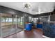 Well-lit kitchen featuring stainless steel appliances, stylish backsplash, and easy access to the screened patio at 6031 W Ridgewood Ave, Orlando, FL 32835