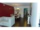 Open concept dining room with a large dining table set for a formal gathering at 908 Hilly Bend Dr, Apopka, FL 32712