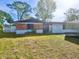 Modest single story home featuring a brick facade and a well-maintained lawn at 1011 Beulah Dr, Edgewater, FL 32132