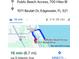 Map highlighting the short distance between the home and the Public Beach Access at 1011 Beulah Dr, Edgewater, FL 32132
