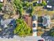 Aerial view of the property showing its position in the neighborhood and street access at 1179 Seminole St, Clermont, FL 34711