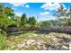 Large fenced backyard with green grass and potential for outdoor activities at 1179 Seminole St, Clermont, FL 34711