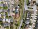 Aerial view highlighting property location on a corner lot within a quiet residential neighborhood at 1232 Roma Ct, Orlando, FL 32825