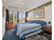 Comfortable bedroom with large window, blue accents, and a relaxing atmosphere at 20705 Nettleton St, Orlando, FL 32833