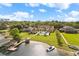 Beautiful lakefront estate featuring a pool, lush landscaping, and private dock for boating at 225 Magnolia St, Windermere, FL 34786