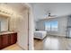 Bathroom attached to the bedroom featuring modern fixtures and natural light at 225 W Seminole Blvd # 409, Sanford, FL 32771