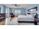 Light and airy bedroom with access to a private balcony with beautiful views at 225 W Seminole Blvd # 409, Sanford, FL 32771