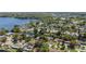 Picturesque aerial showcasing waterfront homes nestled along winding canals in a serene setting at 2601 Windward Ct, Orlando, FL 32805