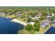 Community beach with playground, boat dock, and lakefront homes offering a serene and active lifestyle at 400 Royal Palm Ct, Longwood, FL 32779