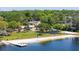 Scenic beach area with playground, picnic spots, pier, and volleyball court, perfect for outdoor activities and relaxation at 400 Royal Palm Ct, Longwood, FL 32779