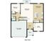 Layout of the main floorplan featuring an open kitchen, great room, garage, and study at 4747 Cloister St, Kissimmee, FL 34758