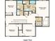 Layout of the upper floorplan with bedrooms, primary suite, laundry, and bathrooms at 4747 Cloister St, Kissimmee, FL 34758