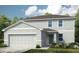 Charming two-story home with a neutral color palette and an attached two-car garage at 4753 Cloister St, Kissimmee, FL 34758