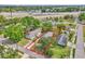 Aerial view of a charming home near the highway, with mature trees and well-maintained landscaping at 712 Baffie Ave, Winter Park, FL 32789