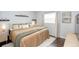 Relaxing main bedroom features soft lighting, a comfortable bed, and stylish decor at 7714 Lady Frances Way, Orlando, FL 32807