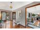 Inviting foyer with parquet floors and views into multiple living spaces at 9676 Wild Oak Dr, Windermere, FL 34786