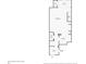 First floor layout featuring the living room, kitchen, entry, and bathroom at 13832 Dove Wing Ct, Orlando, FL 32828