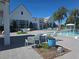 Community pool area features ample seating and relaxing lounge chairs offering a resort-style experience for residents at 15149 Canoe Pl, Winter Garden, FL 34787