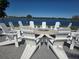 Community firepit area with seating and lake view at 15149 Canoe Pl, Winter Garden, FL 34787