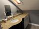 Bathroom featuring granite countertops and a skylight at 191 Caldwell St, Apopka, FL 32712