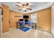 Bedroom set up with dual monitors and LED lighting at 225 N Phippen Ave, Deland, FL 32724